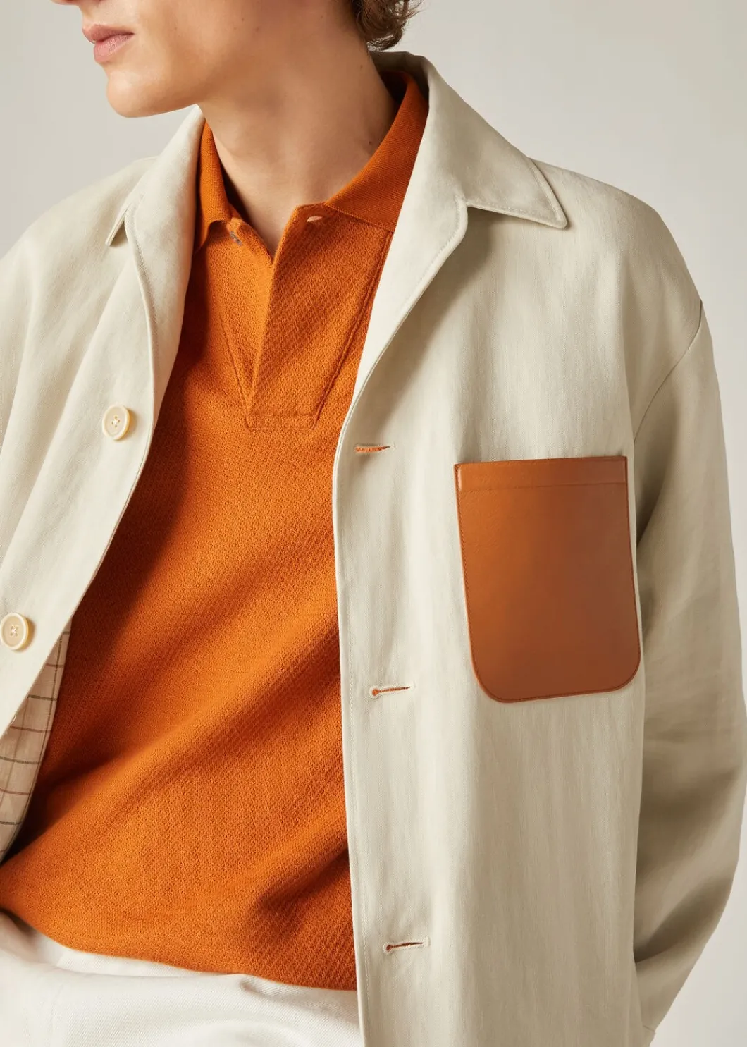 Shop Andre Overshirt Man Outerwear Jackets