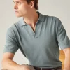 Hot Buttonless Polo Shirt Man Polo And T-Shirts