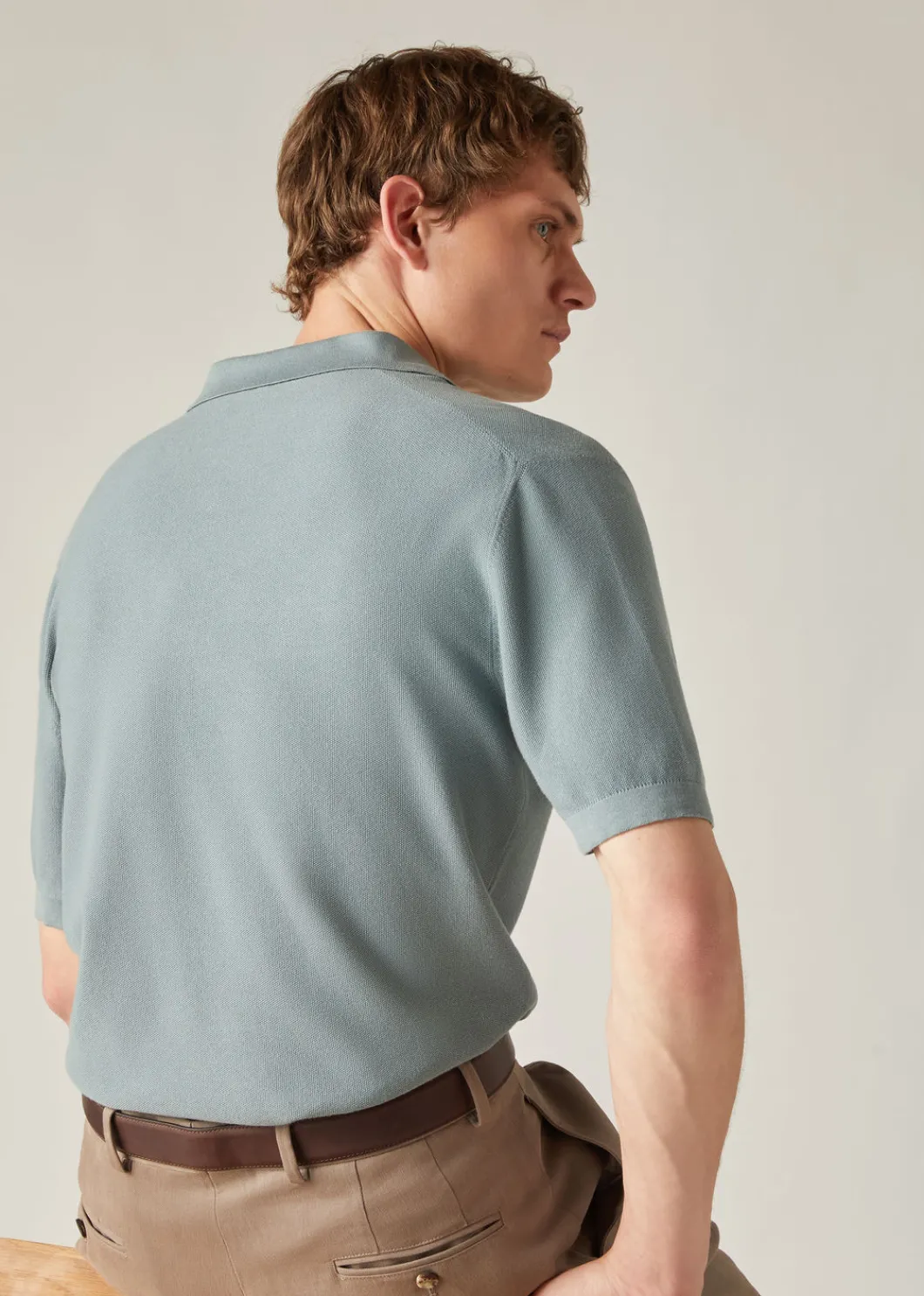 Hot Buttonless Polo Shirt Man Polo And T-Shirts
