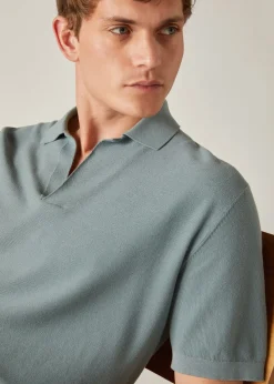 Hot Buttonless Polo Shirt Man Polo And T-Shirts