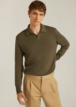 Clearance Buttonless Polo-Shirt Man Polo And T-Shirts