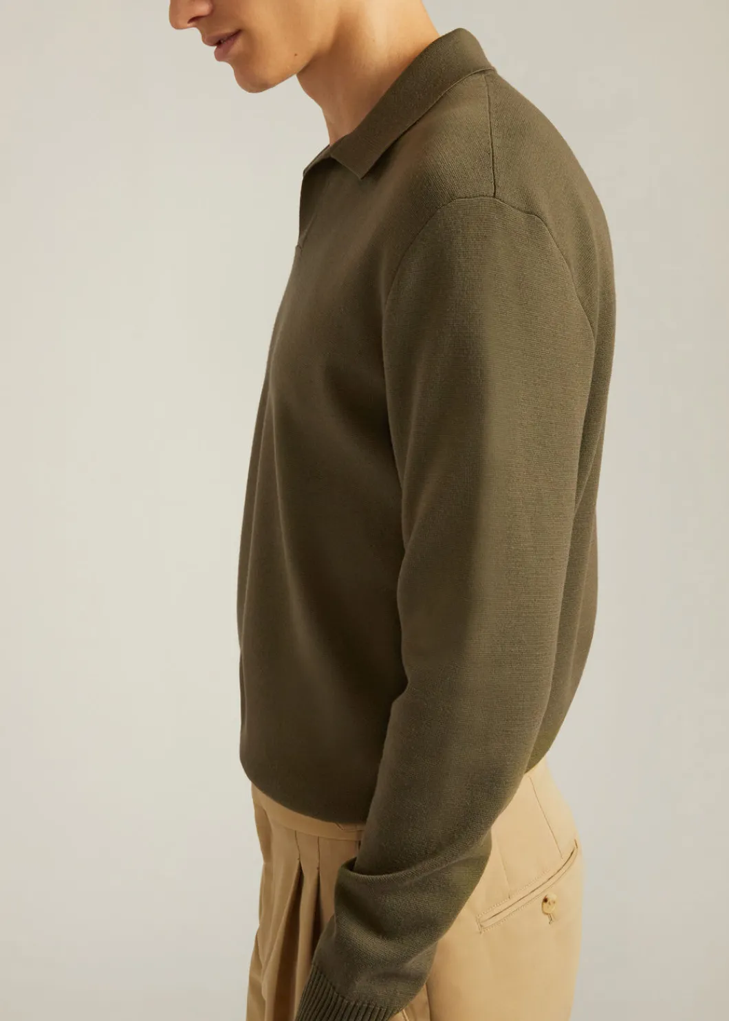 Clearance Buttonless Polo-Shirt Man Polo And T-Shirts