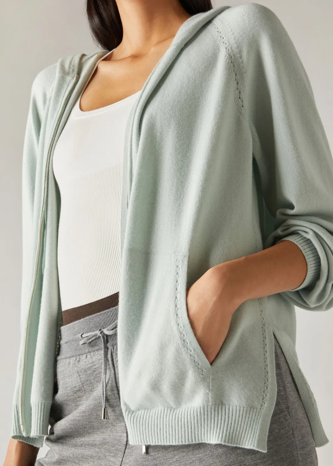 Fashion Cocooning Ajour Bomber Jacket Woman Knitwear