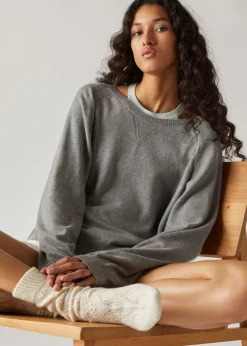 New Cocooning Ajour Crew Neck Woman Knitwear