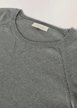 New Cocooning Ajour Crew Neck Woman Knitwear