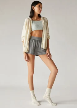 Online Cocooning Ajour Shorts Woman Knitwear