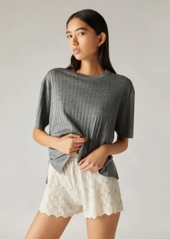 Best Cocooning Fluid T-Shirt Woman Knitwear