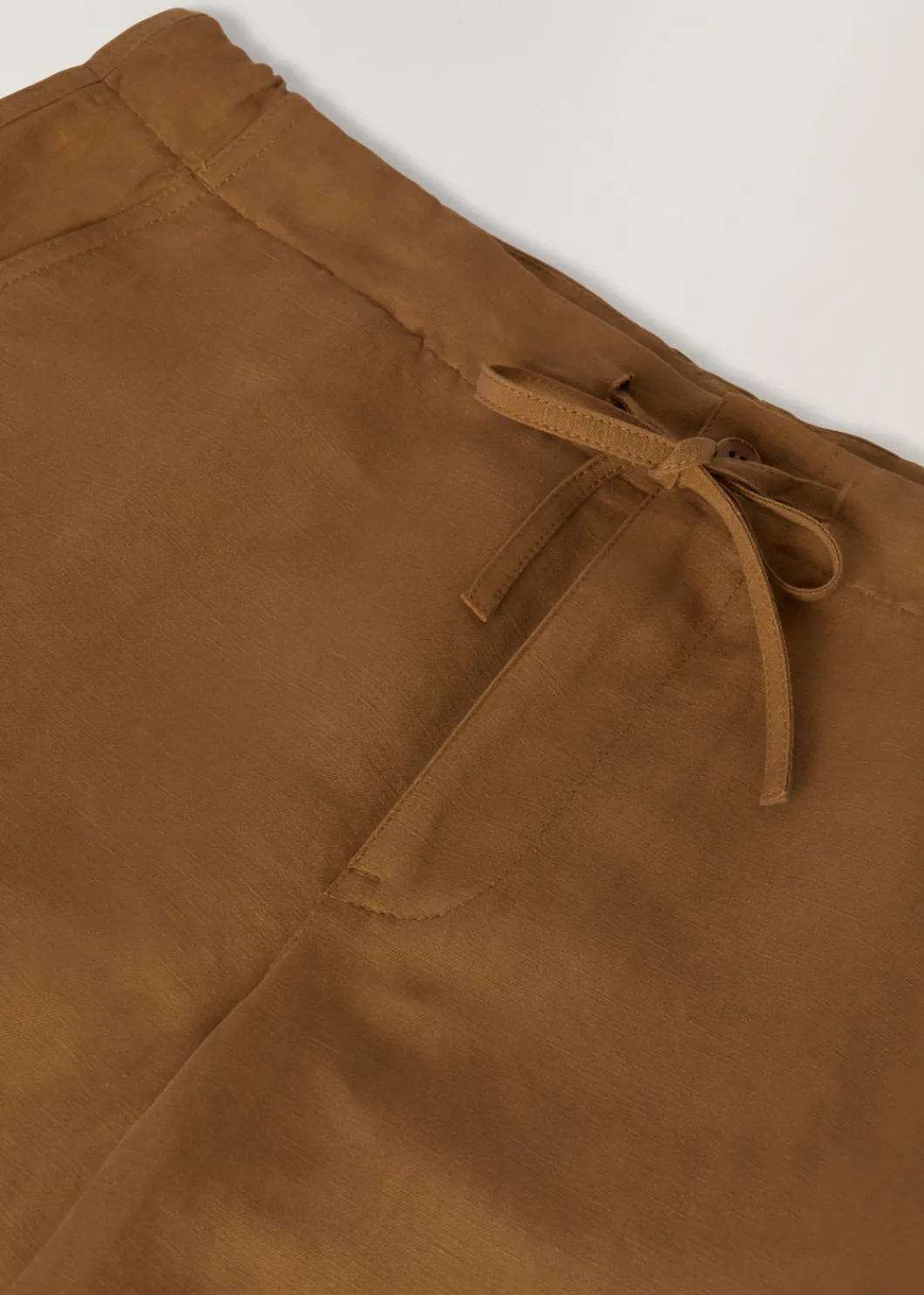 Clearance Flat Drawstring Bermuda Shorts Man Trousers & Bermudas