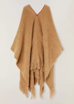 Online Fluffy Poncho Woman Coats & Capes