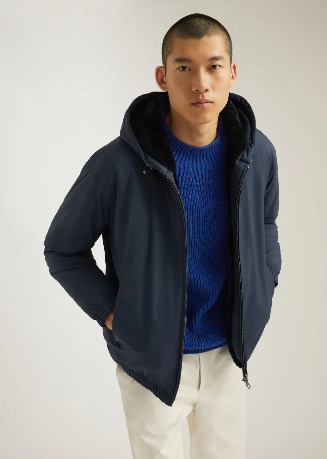 New Hooded Bomber Jacket Man Outerwear Jackets