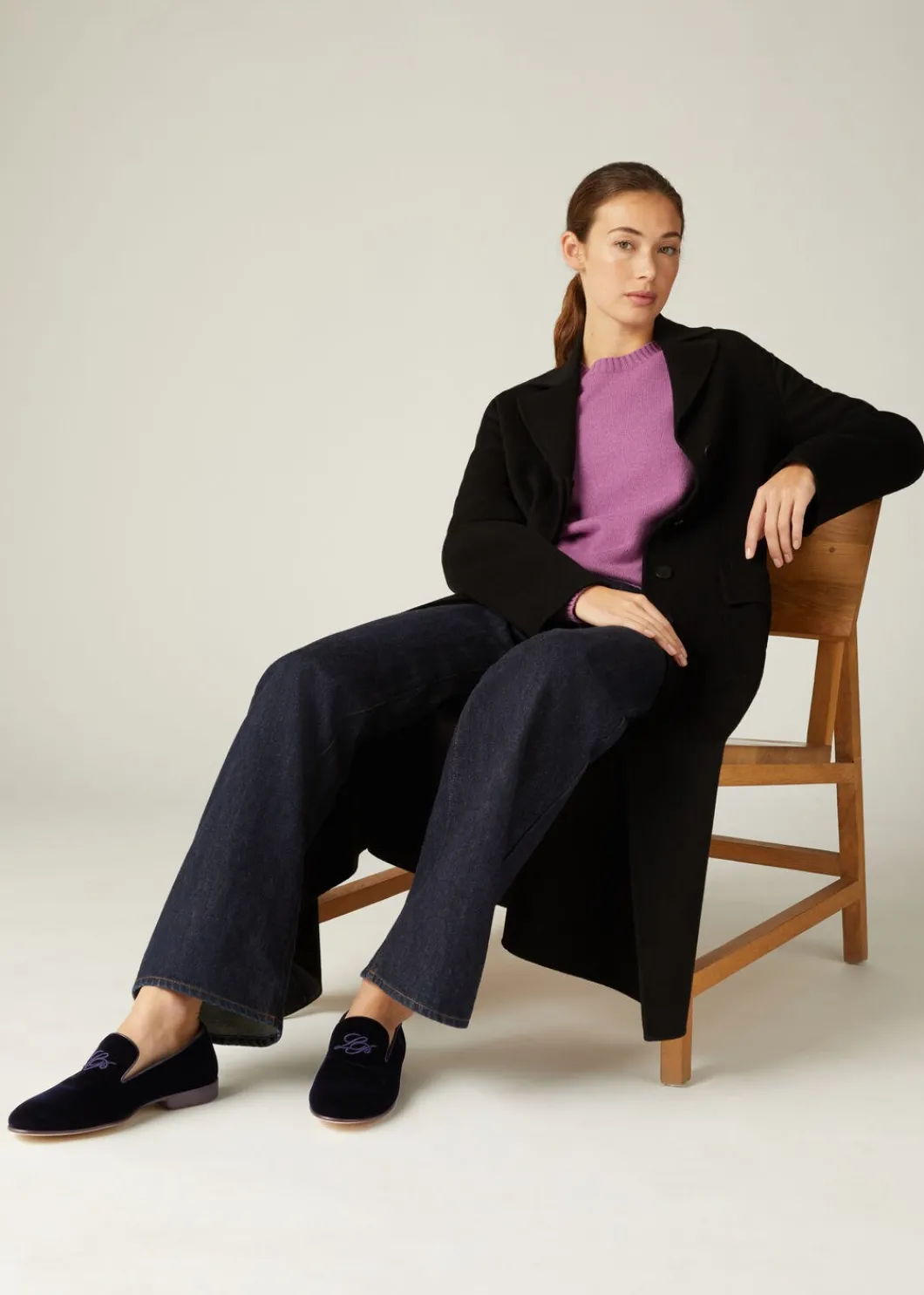 Best Sale Lp Anagram Babouche Woman Loafers