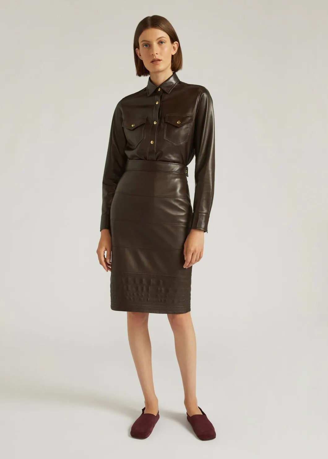 Online Lucie Skirt Woman Leather