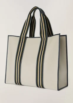 Cheap Medium The Suitcase Stripe Bag Woman Top Handle And Totes