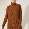 Flash Sale Micro Cables Cardigan Woman Knitwear