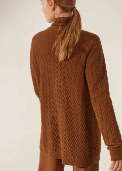 Flash Sale Micro Cables Cardigan Woman Knitwear
