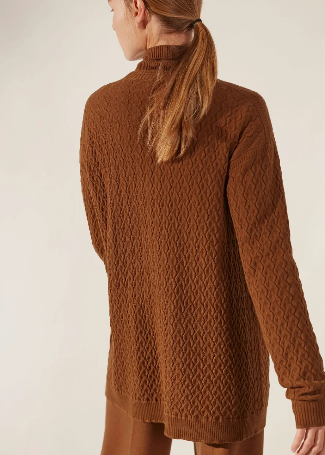 Flash Sale Micro Cables Cardigan Woman Knitwear