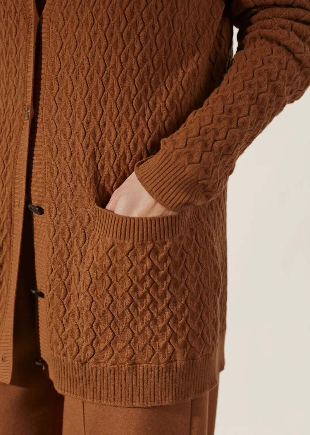 Flash Sale Micro Cables Cardigan Woman Knitwear