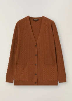 Flash Sale Micro Cables Cardigan Woman Knitwear