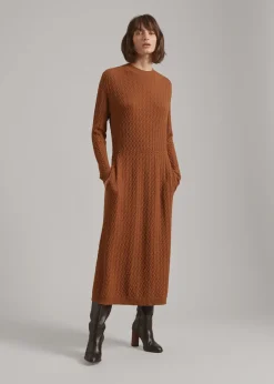 Sale Micro Cables Dress Woman Dresses