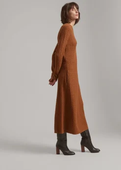 Sale Micro Cables Dress Woman Dresses
