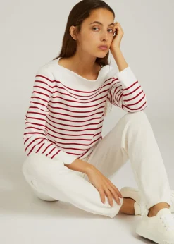 New Niasca Boat-Neck Sweater Woman Knitwear