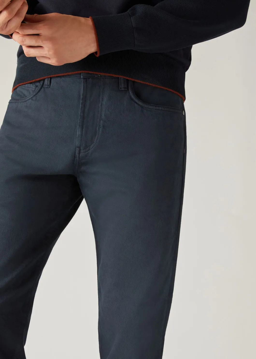 Fashion Quarona Five-Pocket Trousers Man Trousers & Bermudas