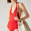 Best Ring Marine One-Piece Swimsuit Woman Swimwear
