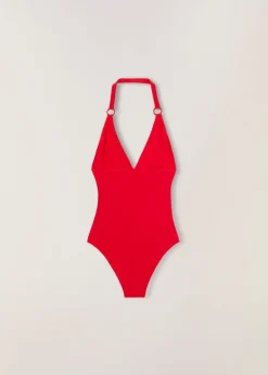 Best Ring Marine One-Piece Swimsuit Woman Swimwear