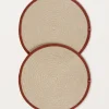 Fashion Saint Barth Round Placemats (Set Of Two) Tableware