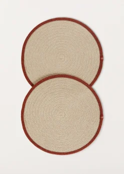 Fashion Saint Barth Round Placemats (Set Of Two) Tableware