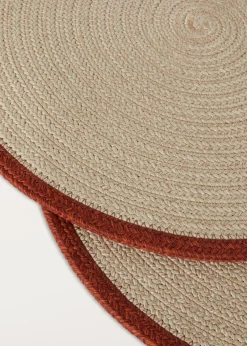 Fashion Saint Barth Round Placemats (Set Of Two) Tableware