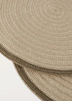 Cheap Saint Barth Round Placemats (Set Of Two) Tableware