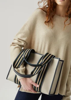 Cheap Small The Suitcase Stripe Bag Woman Top Handle And Totes