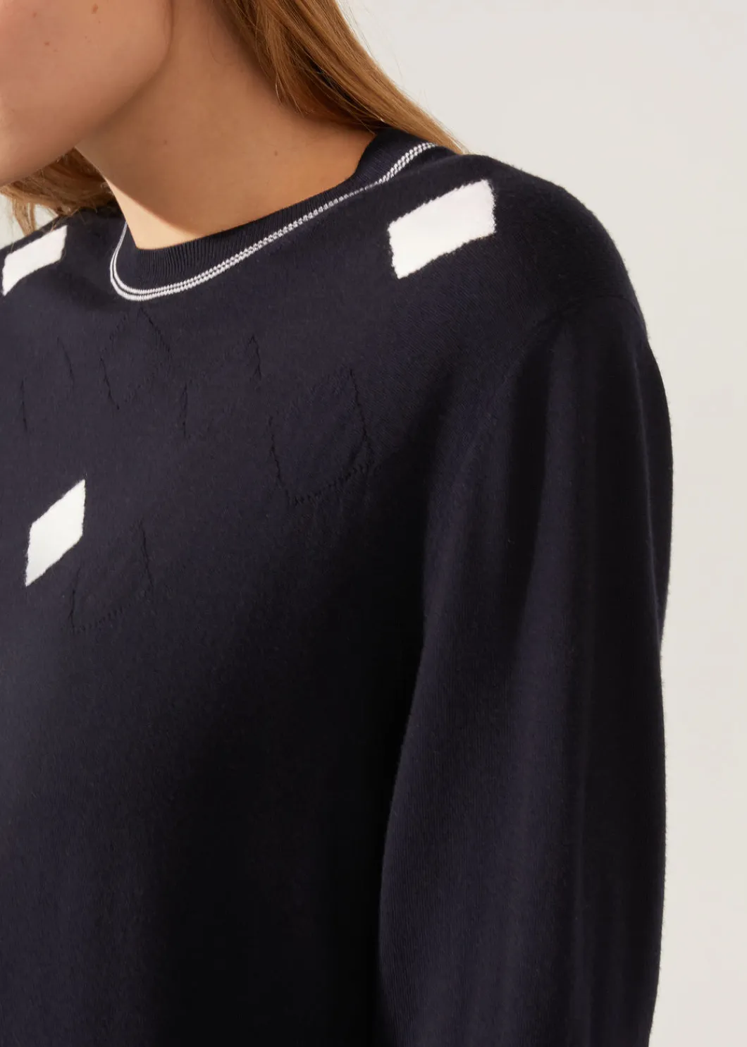Online The Gift Of Kings® Argyle Crew Neck Woman Knitwear