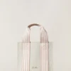 Online The Suitcase Stripe Mini Bag Woman Top Handle And Totes