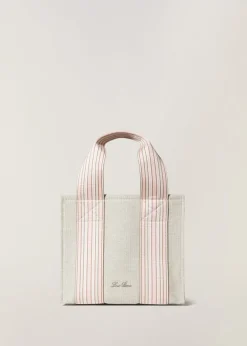 Online The Suitcase Stripe Mini Bag Woman Top Handle And Totes