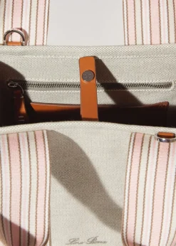 Online The Suitcase Stripe Mini Bag Woman Top Handle And Totes