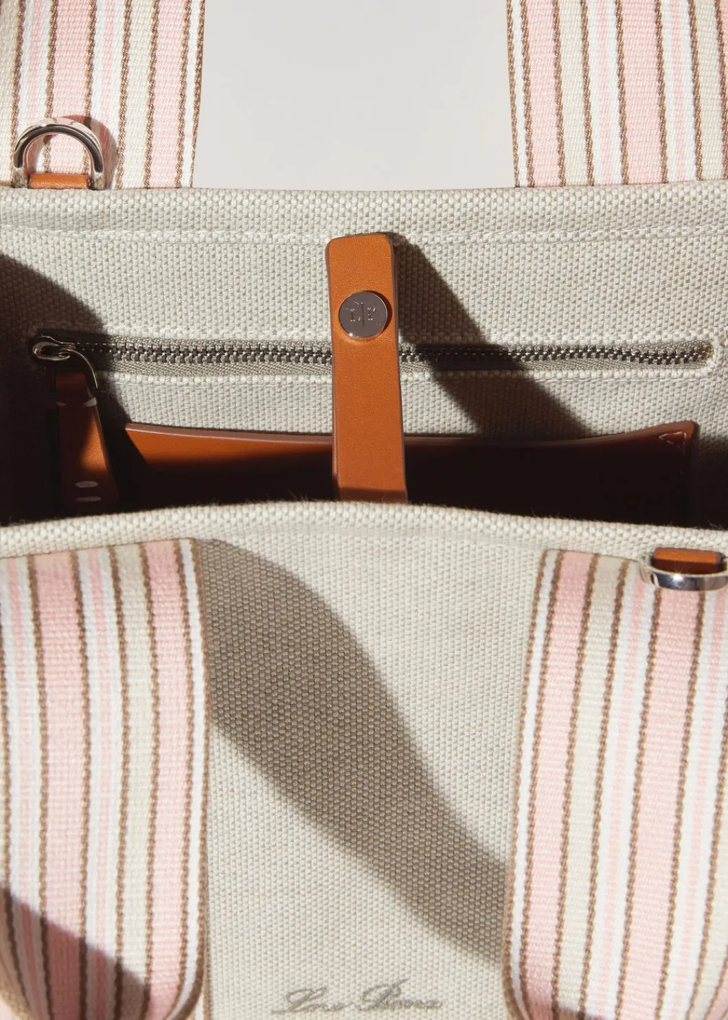 Online The Suitcase Stripe Mini Bag Woman Top Handle And Totes