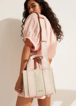 Online The Suitcase Stripe Mini Bag Woman Top Handle And Totes
