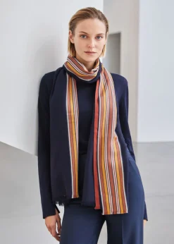 Fashion The Suitcase Stripe Stole Woman Stoles
