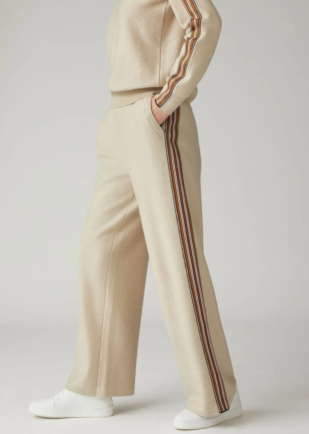 Shop The Suitcase Stripe Trousers Woman Knitwear