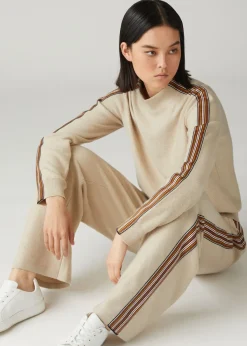 Shop The Suitcase Stripe Trousers Woman Knitwear
