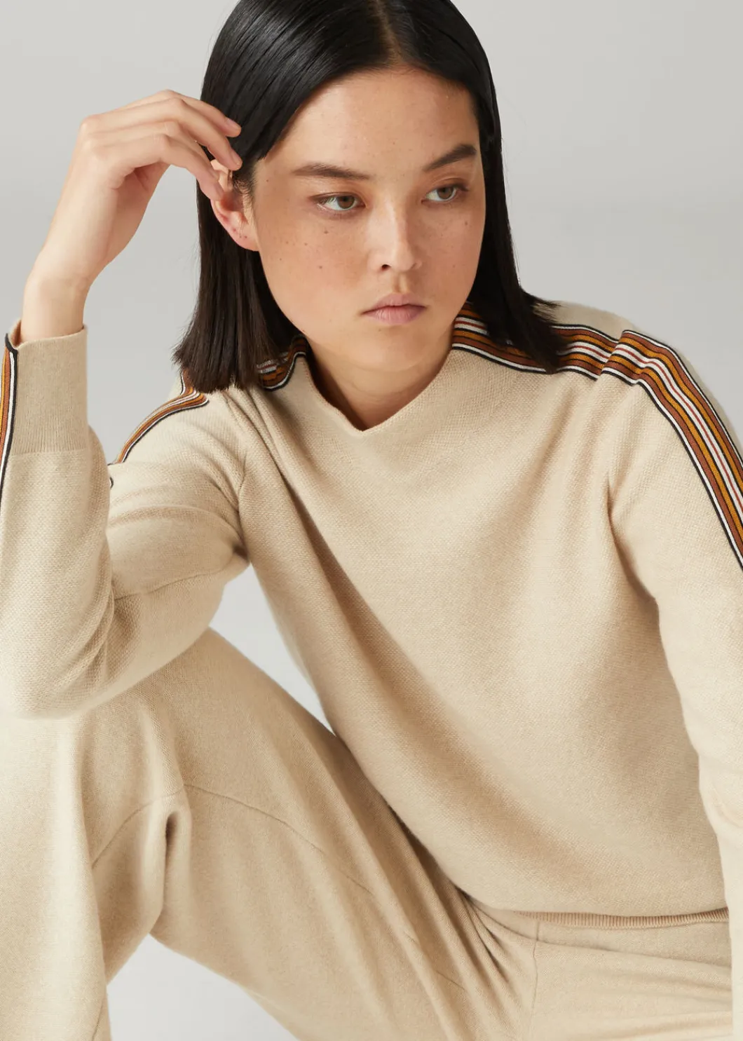 Best Sale The Suitcase Stripe Turtleneck Woman Knitwear