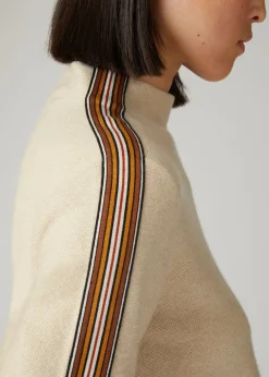 Best Sale The Suitcase Stripe Turtleneck Woman Knitwear