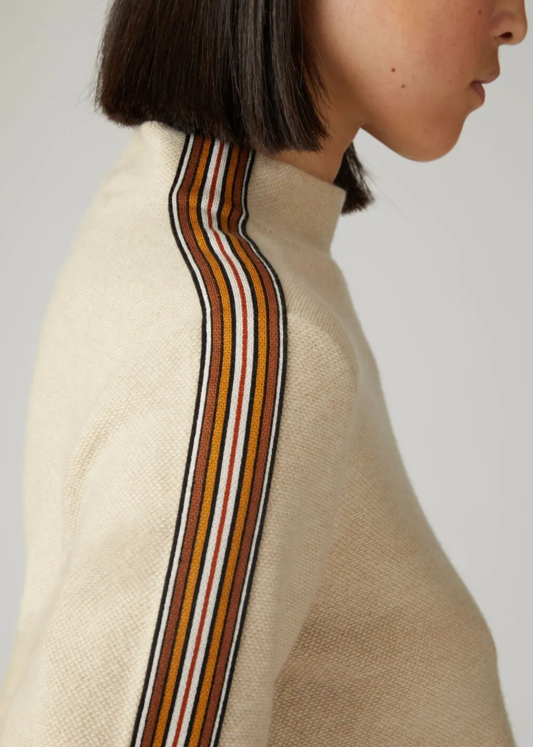 Best Sale The Suitcase Stripe Turtleneck Woman Knitwear