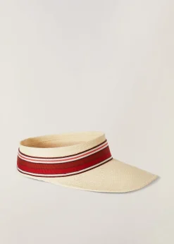 Shop The Suitcase Stripe Visor Woman Hats