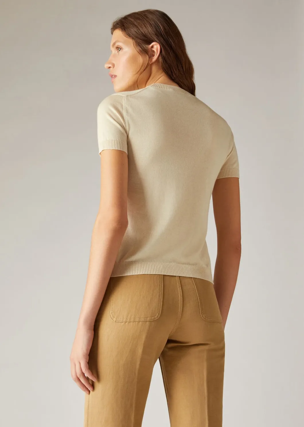 Shop Val D'Orcia Crew Neck Woman Top And T-Shirts