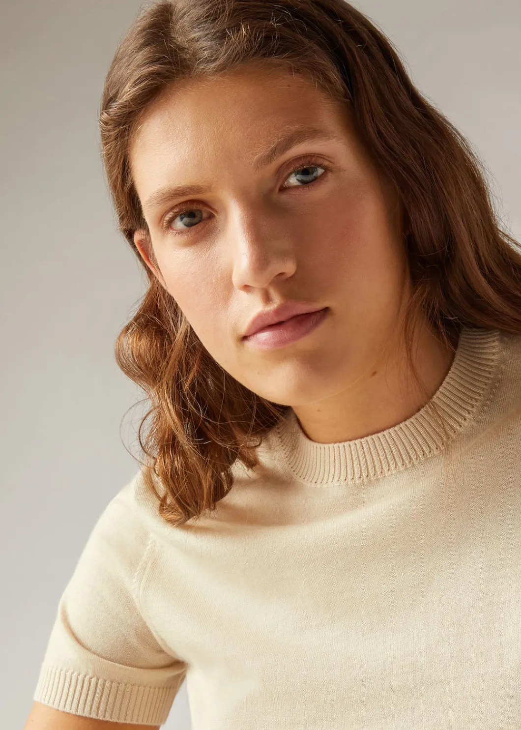 Shop Val D'Orcia Crew Neck Woman Top And T-Shirts