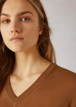 Best Vicuna 19 V-Neck Sweater Woman Knitwear