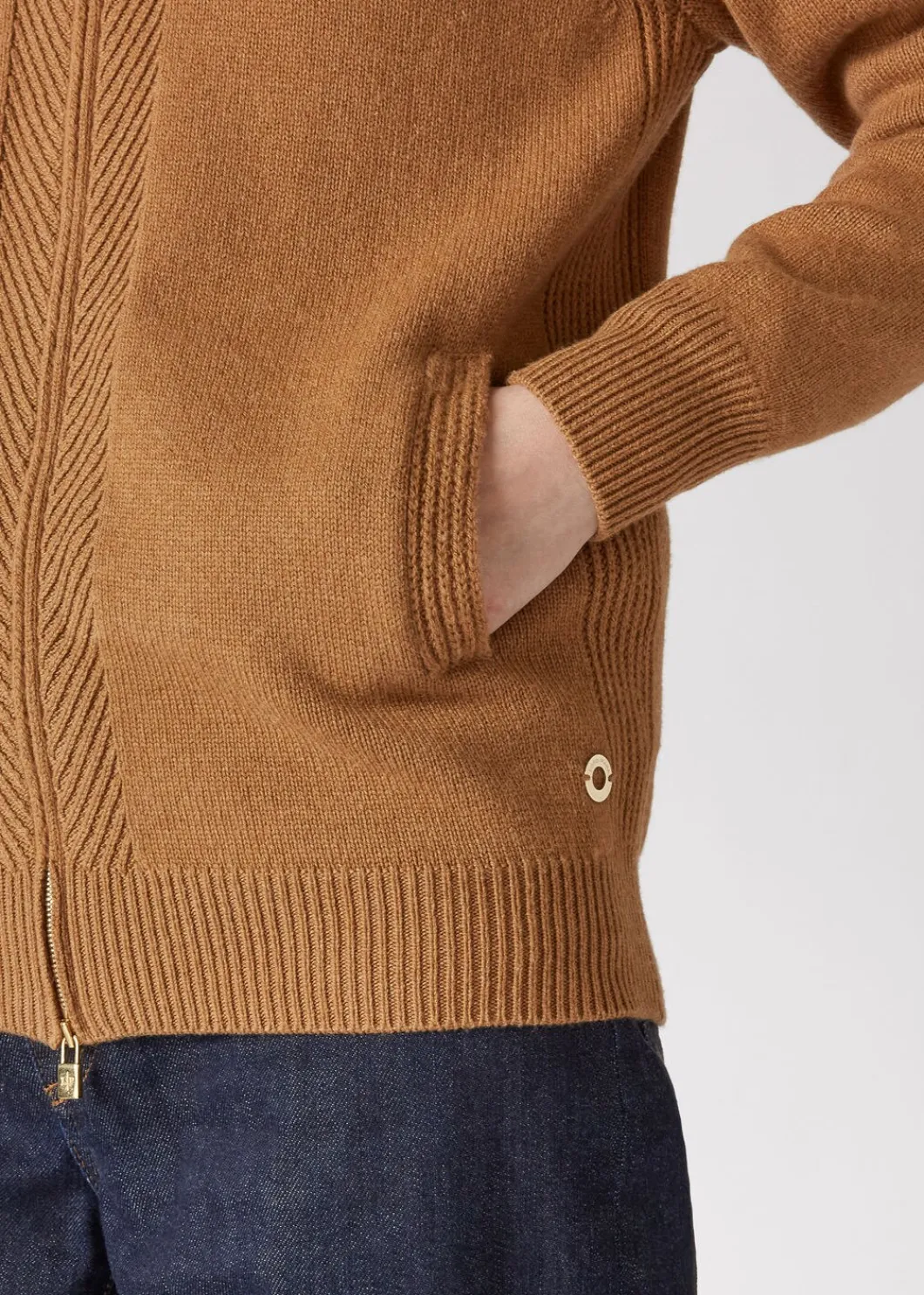 Fashion Vicuna Bomber Woman Knitwear